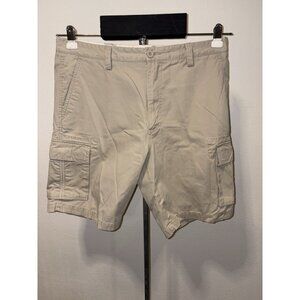 Dockers Cargo Shorts Flat Front Men Size 36X 9 Cotton Khaki